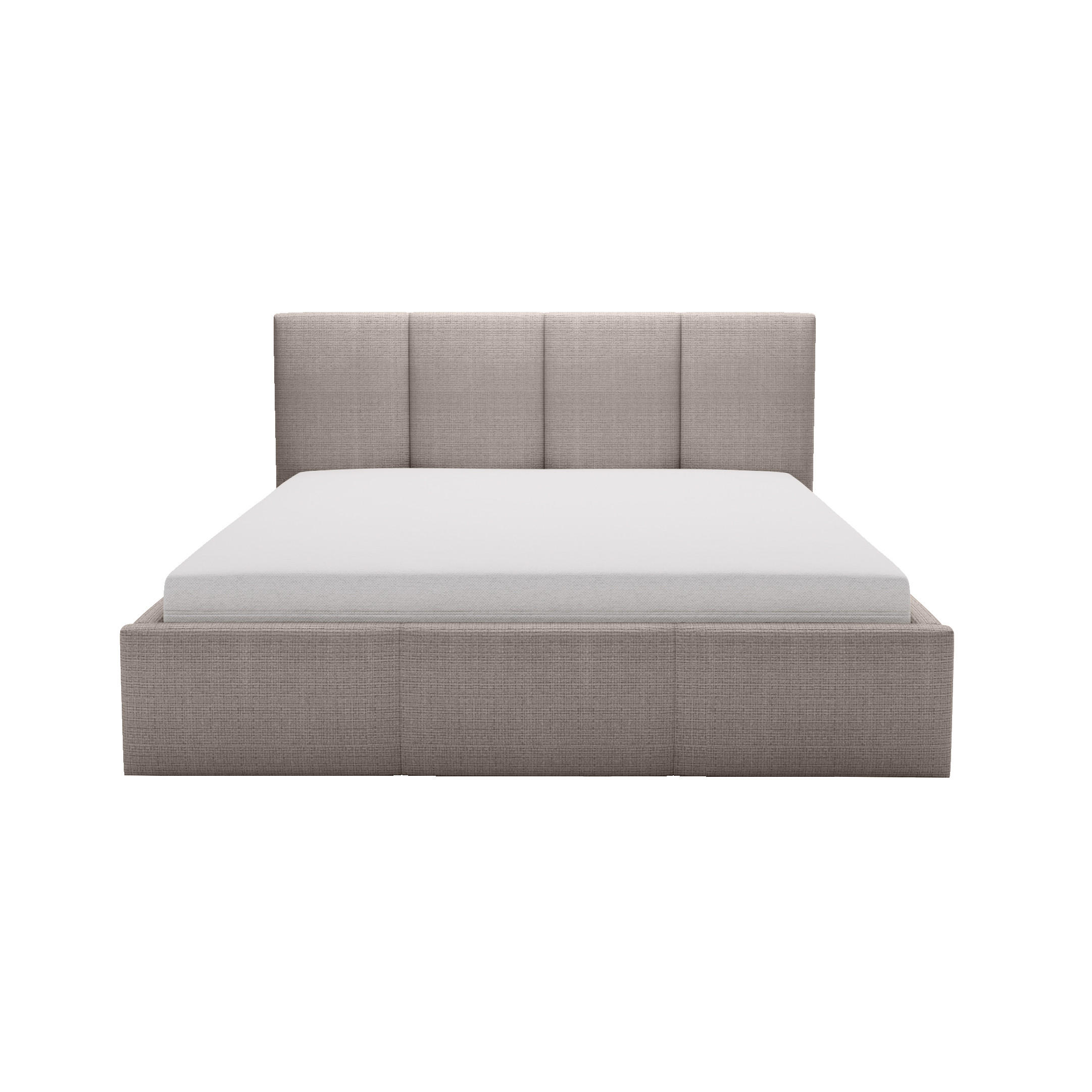 POLSTERBETT Celano Slim 120x200 cm, Taupe - Taupe, Textil (120/200cm) - Fedve