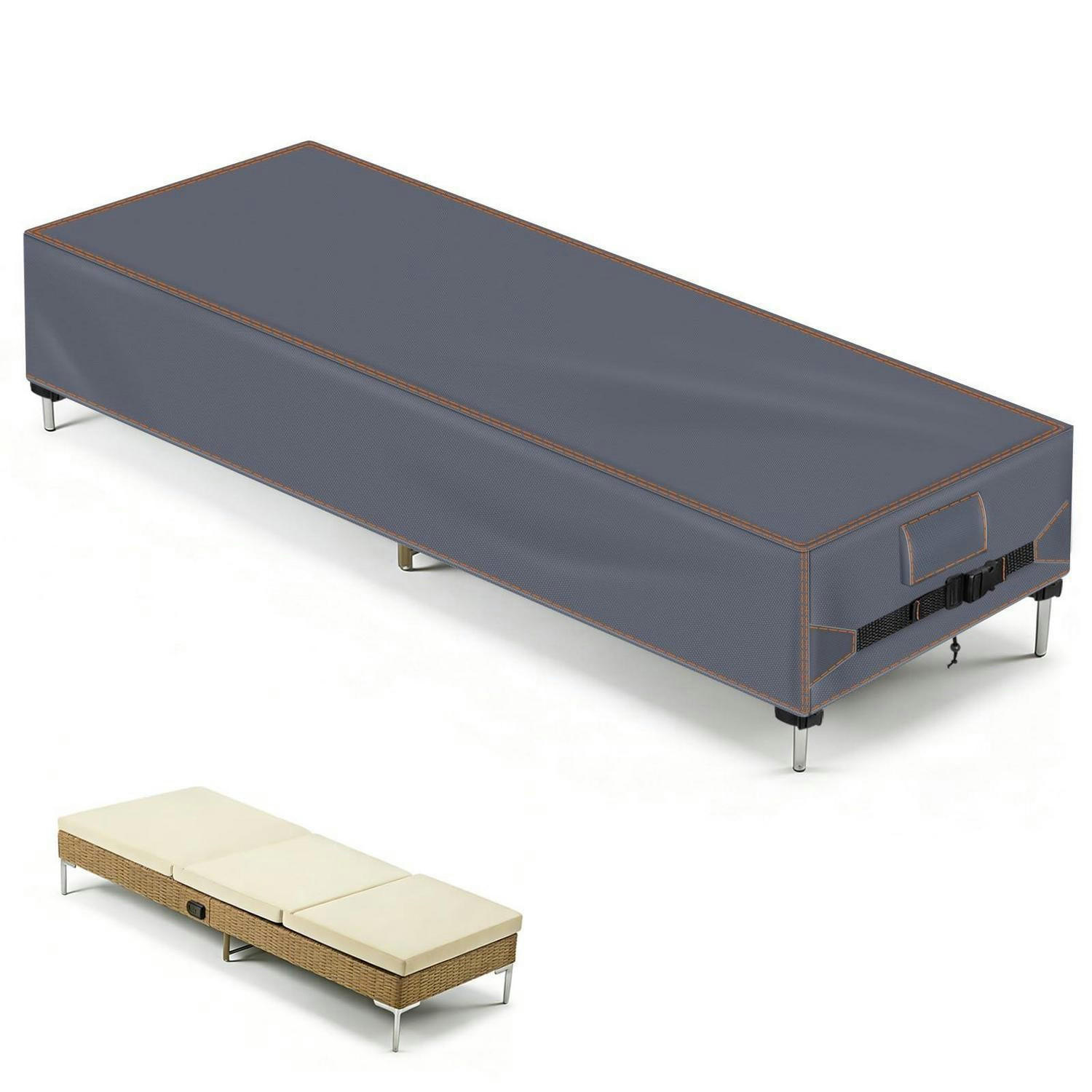 XXXLutz Gartenliege Grau 75x40x210 cm
