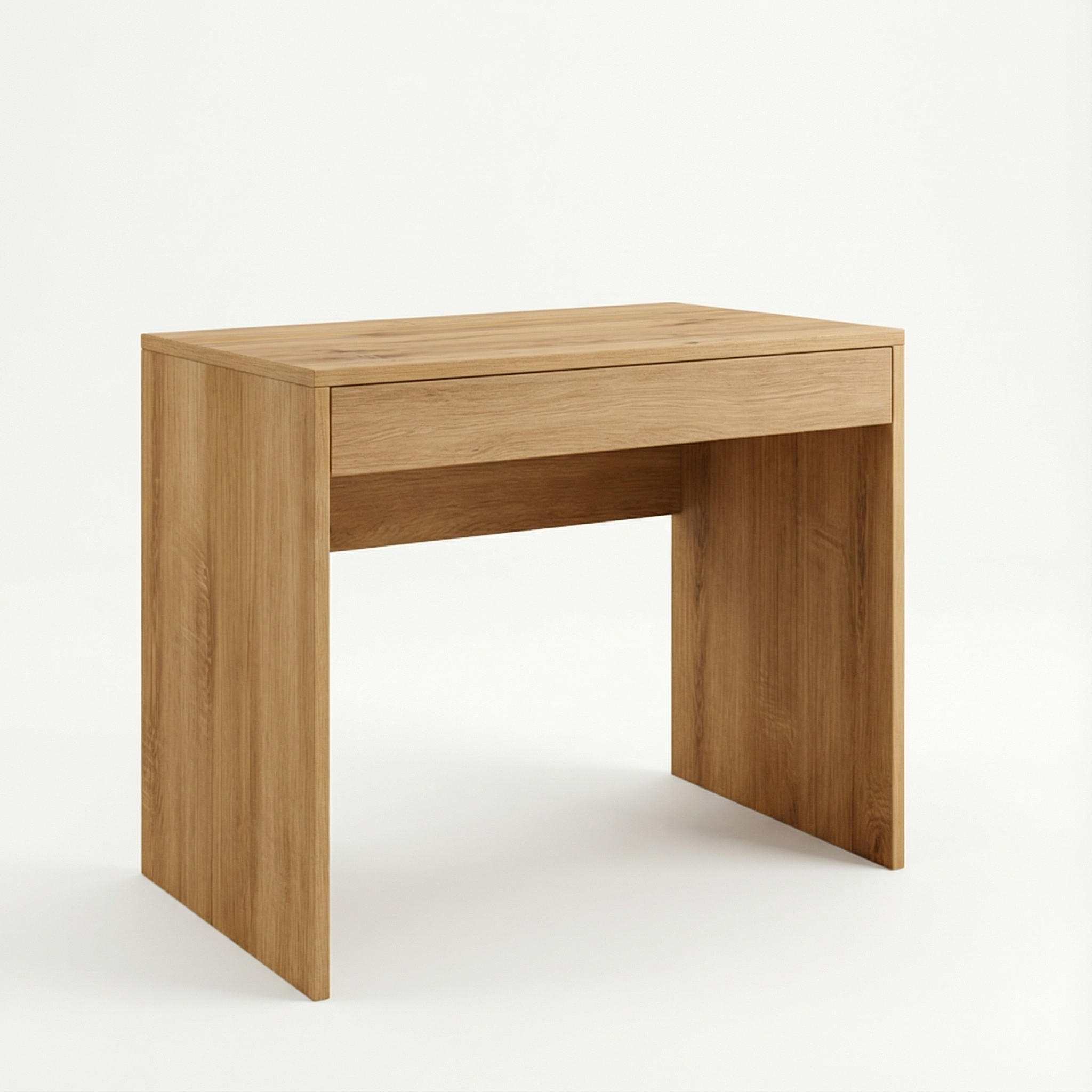 SCHREIBTISCH FORDE BRK1-1S Schubladen Eiche Wotan - Eiche Wotan, Holzwerkstoff/Kunststoff (50/75/75cm) - Komodee