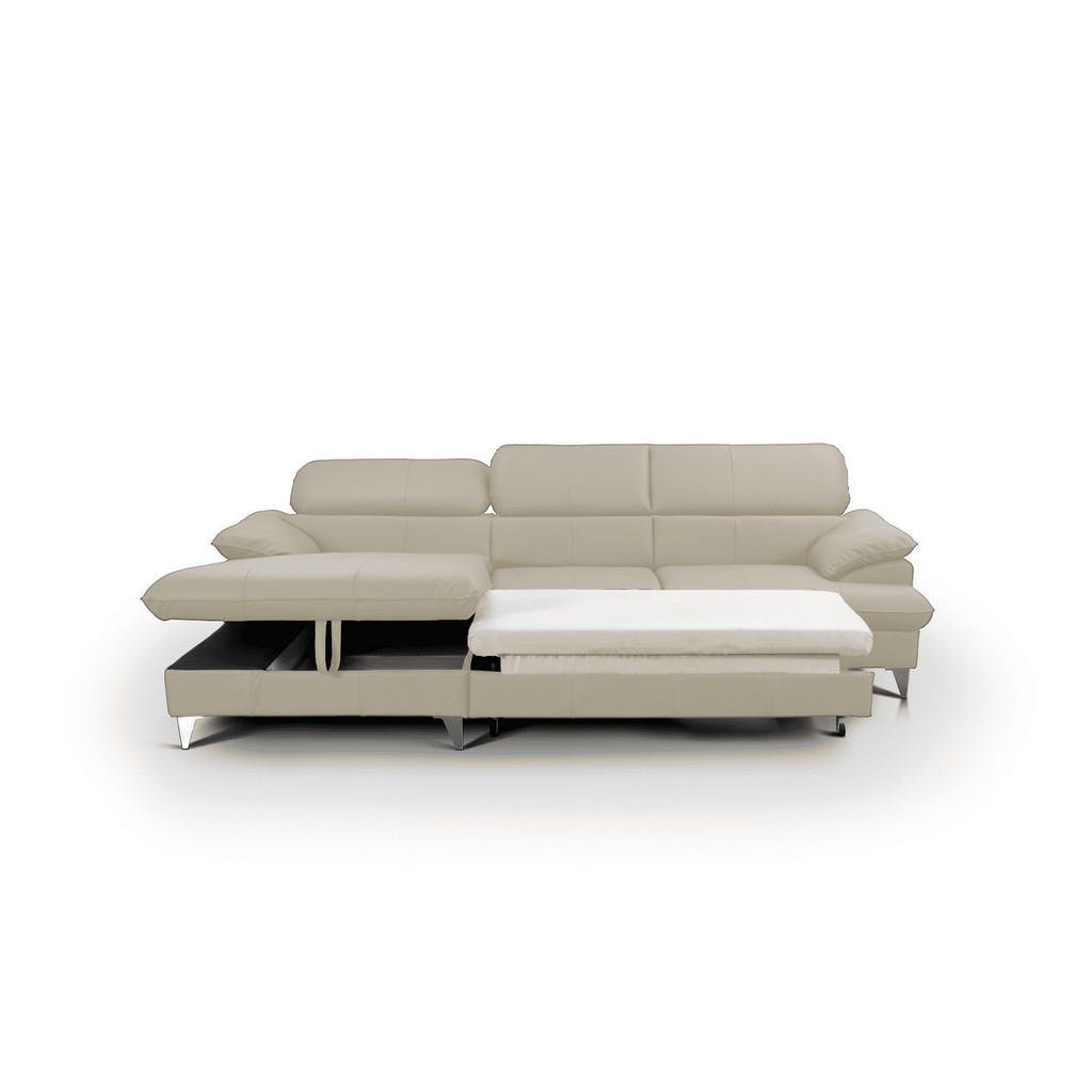 Thumbnail - Cotta Ecksofa, Beige, Leder, L-Form,L-Form, 254x167 cm, Wohnzimmer, Sofas & Couches, Wohnlandschaften, Ecksofas