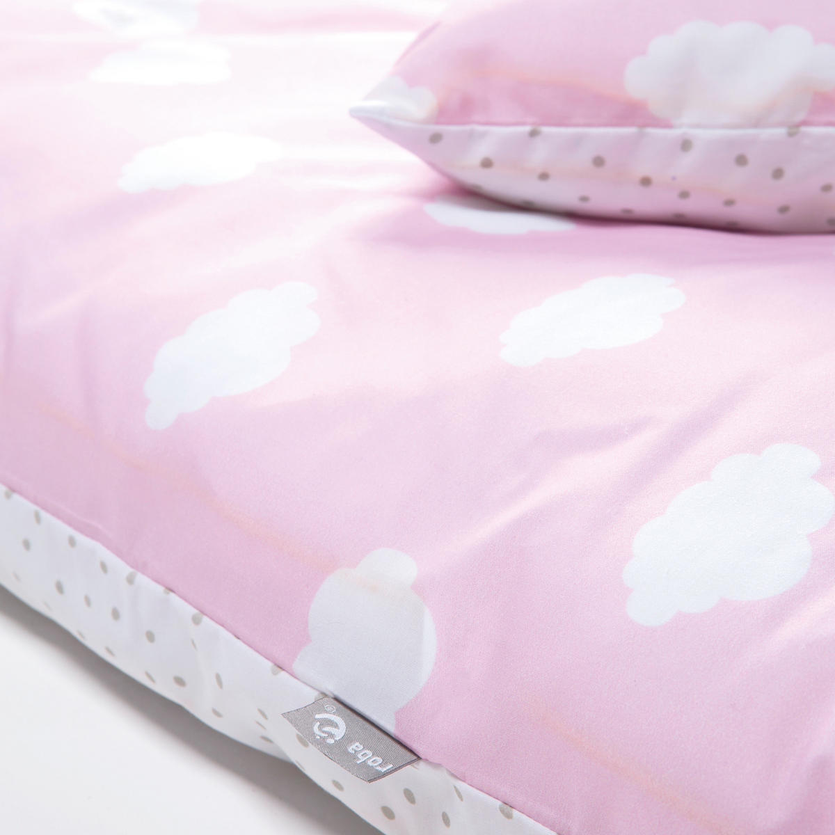 BABYBETTWÄSCHE Kleine Wolke rosa 100 x 135 cm - Rosa, Textil (100/135cm) - Roba