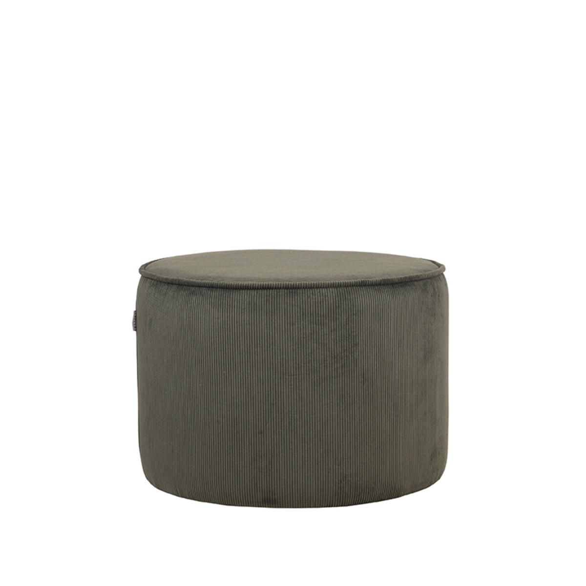 POUF Tibo Grün 55/55/40 cm - Dunkelgrün, Textil (55/40/55cm) - LABEL51