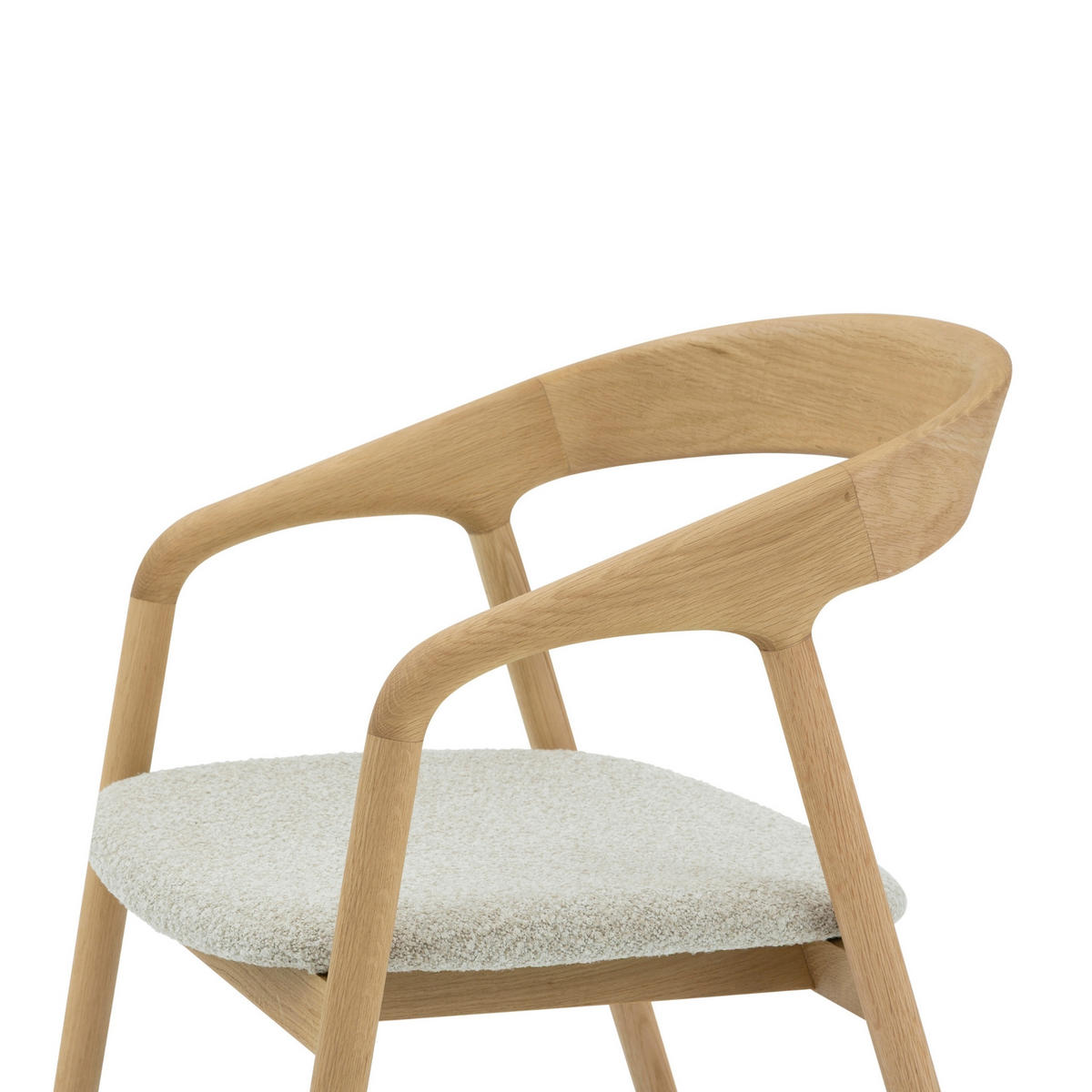 ESSZIMMERSTUHL Celeste beiger Sitz - Beige, Holz (53/80/62cm) - WOODEK