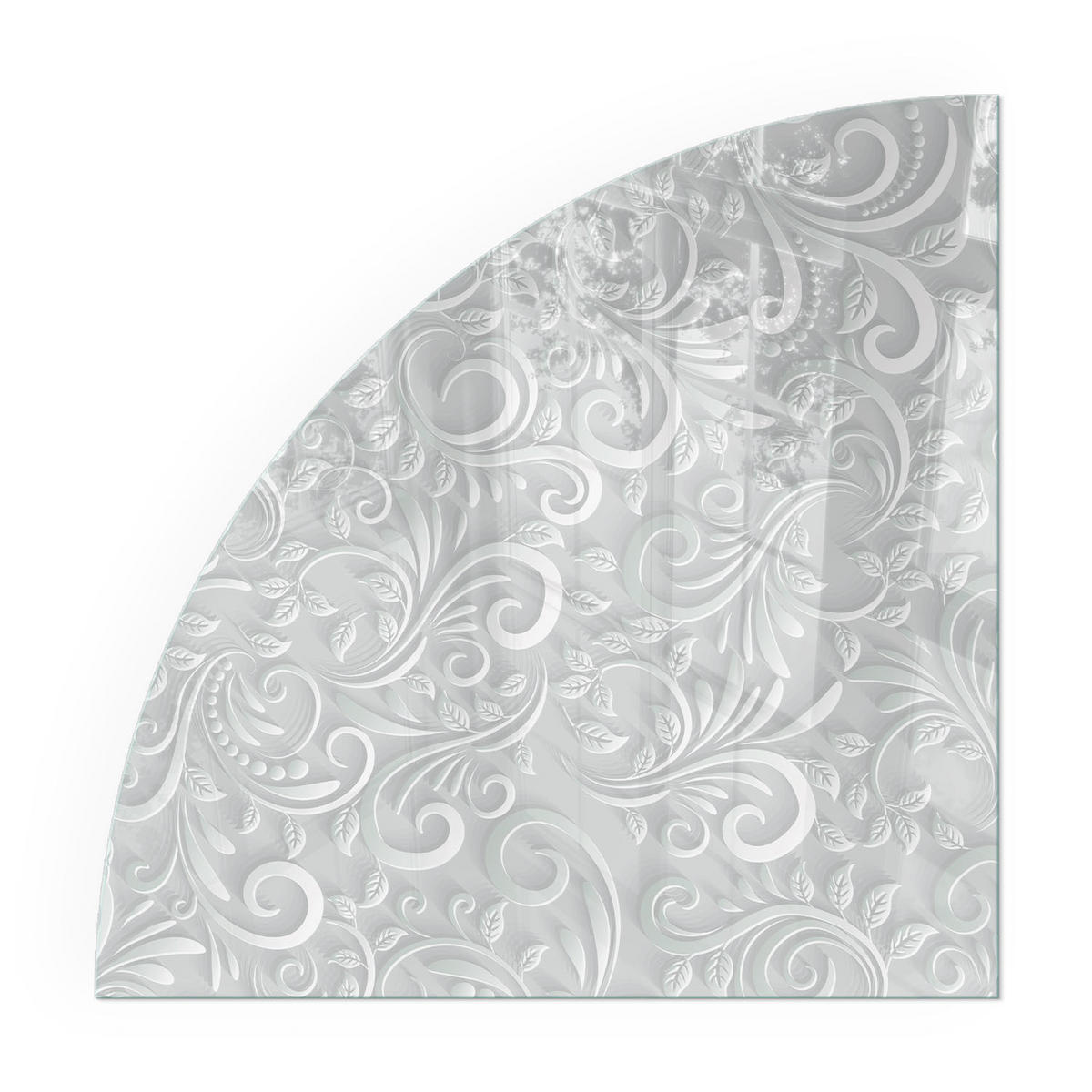 GLASPLATTE für Kamin 100x100 cm - Grau, Glas (100/100/0.4cm) - TULUP