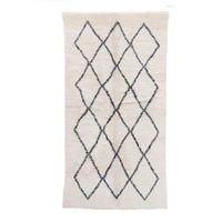 BERBERTEPPICH aus reiner Wolle 133x 250 cm - Beige, Naturmaterialien (133/250cm) - AFK Living