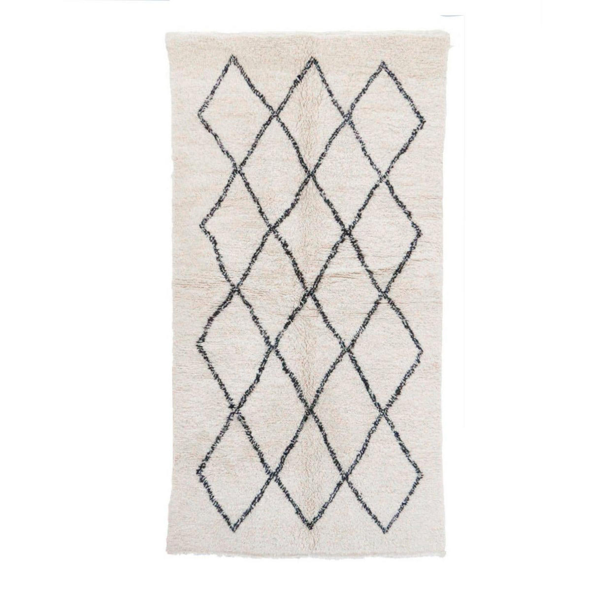 BERBERTEPPICH aus reiner Wolle 133x 250 cm - Beige, Naturmaterialien (133/250cm) - AFK Living