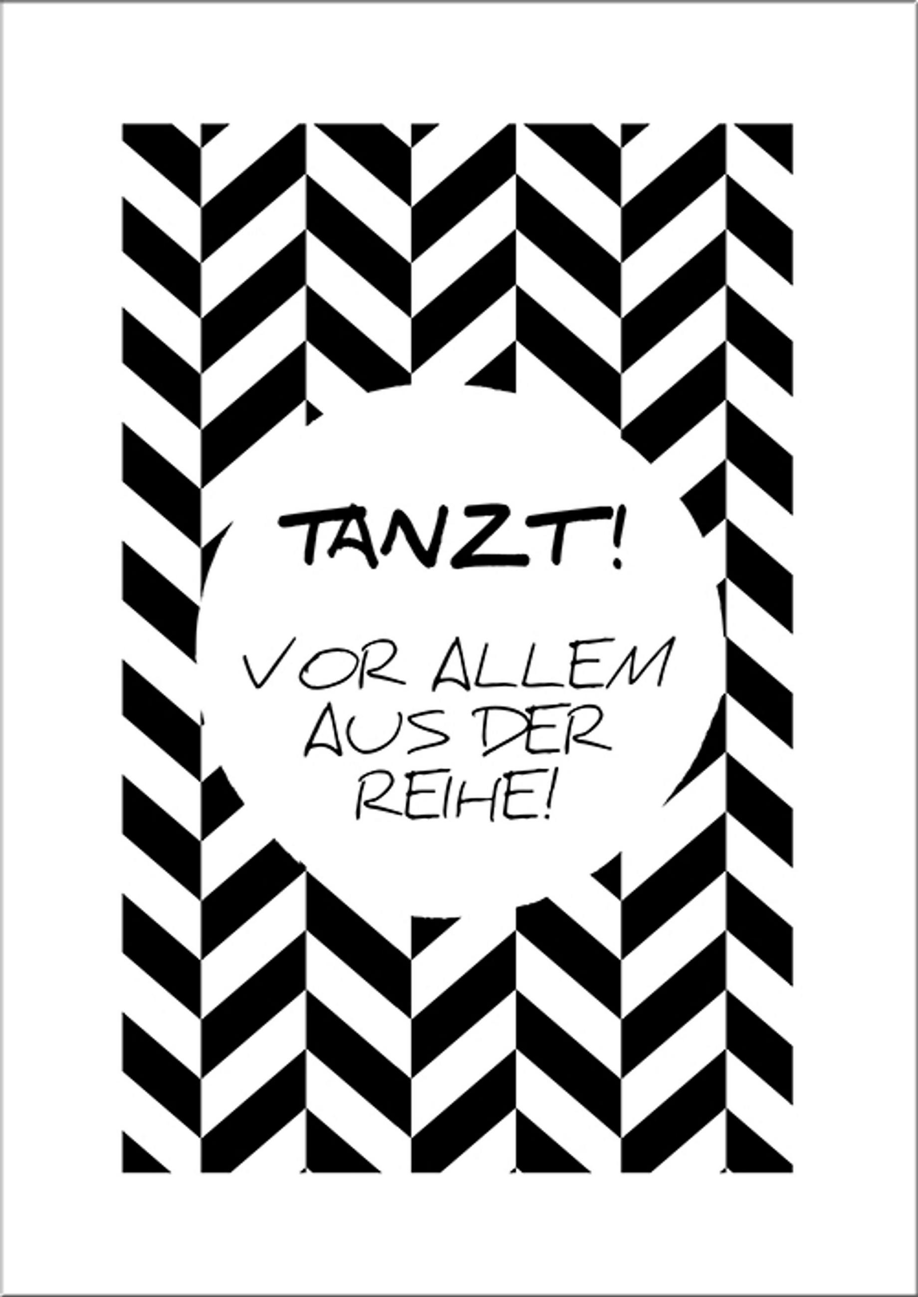 BILD 29x41 cm Typografie Motivation Schwarz Weiß - Weiß, Holzwerkstoff (29/41/2cm) - artissimo