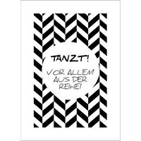 BILD 29x41 cm Typografie Motivation Schwarz Weiß - Weiß, Holzwerkstoff (29/41/2cm) - artissimo