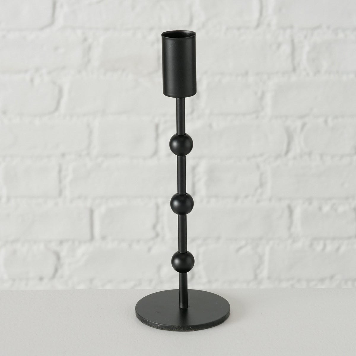 KERZENSTÄNDER aus Metall Kimberly - Schwarz, Metall (9/30/9cm) - Boltze Home