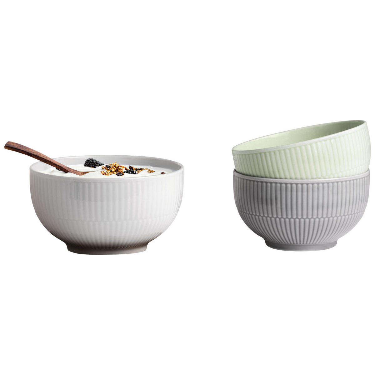 MÜSLISCHALEN Amina Mix bunt ø 15 cm 3er Set - Multicolor, Keramik (15.1cm) - Seltmann Weiden