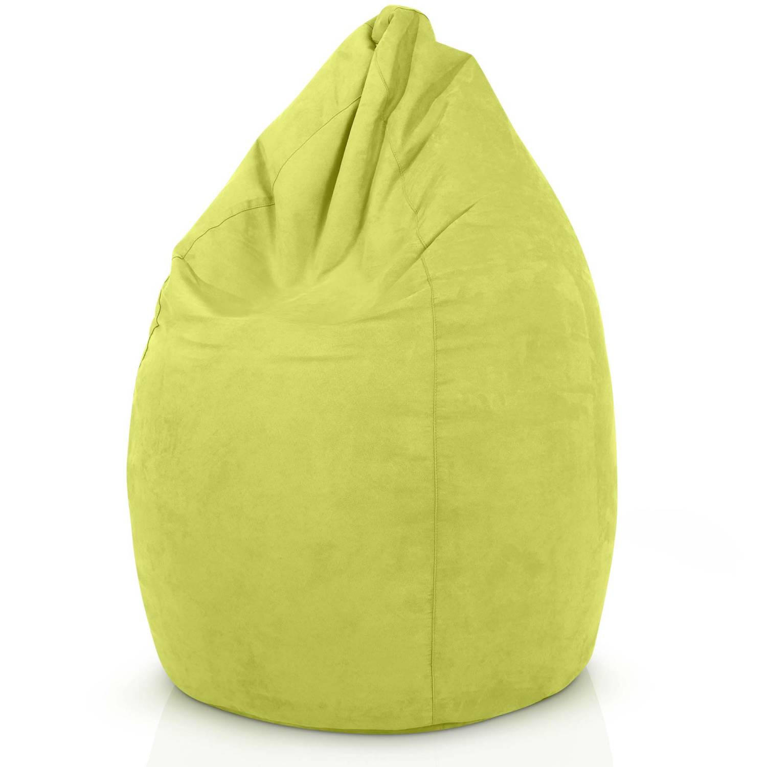 SITZSACK "Drop" 60x60x90cm - 220L - Grün, Textil (60/90/60cm) - Green Bean