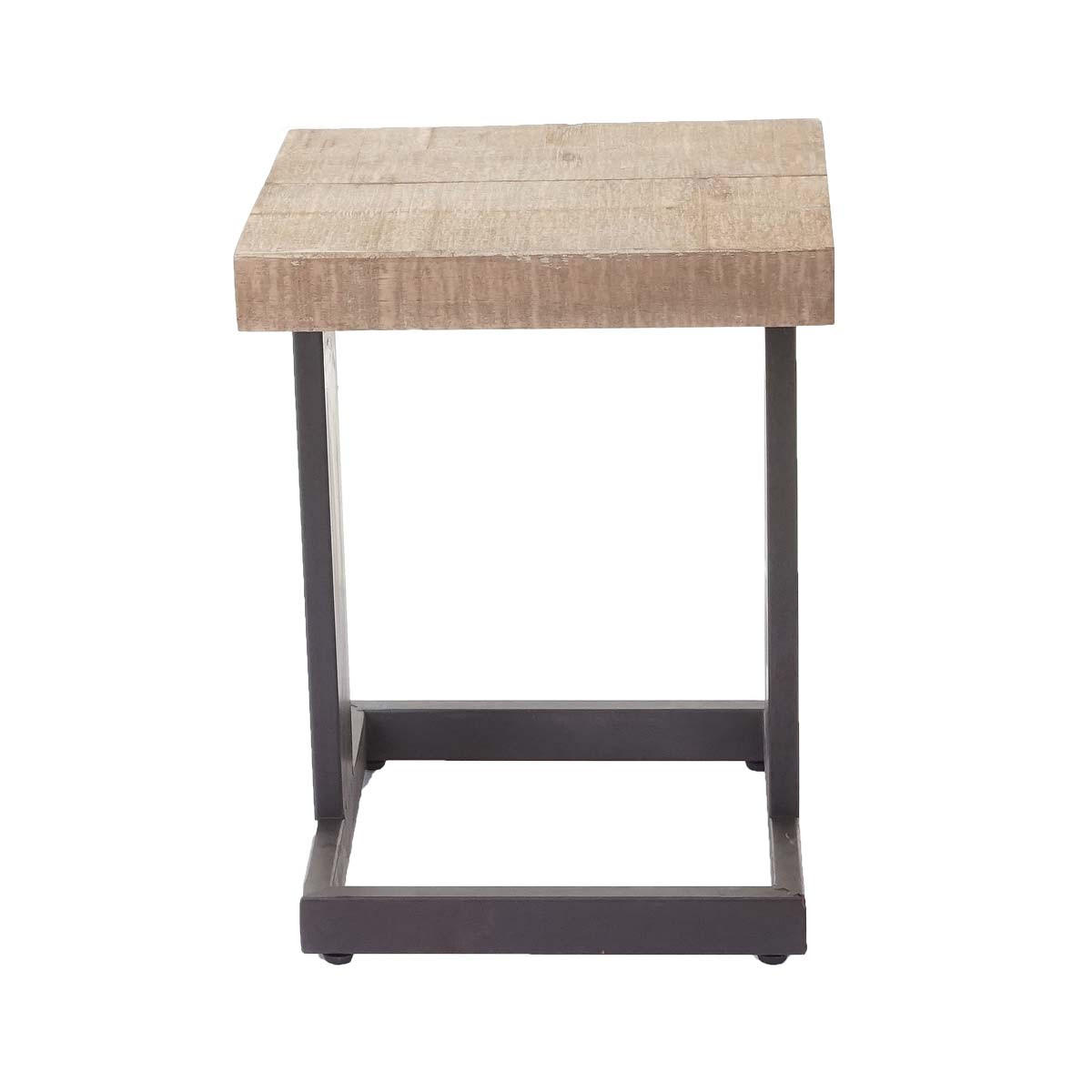 SITZHOCKER TANNE MASSIV Braun, Schwarz - Schwarz/Braun, Holz (36/48/32cm) - MCW