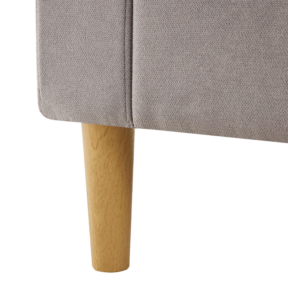 ECKSOFA 175/129/90 cm Hellgrau - Hellgrau, Textil (129/175cm)