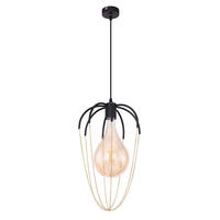 HÄNGELEUCHTE Metall Goldfarben Schwarz - Goldfarben, Metall (30/30/120cm) - Globo Lighting