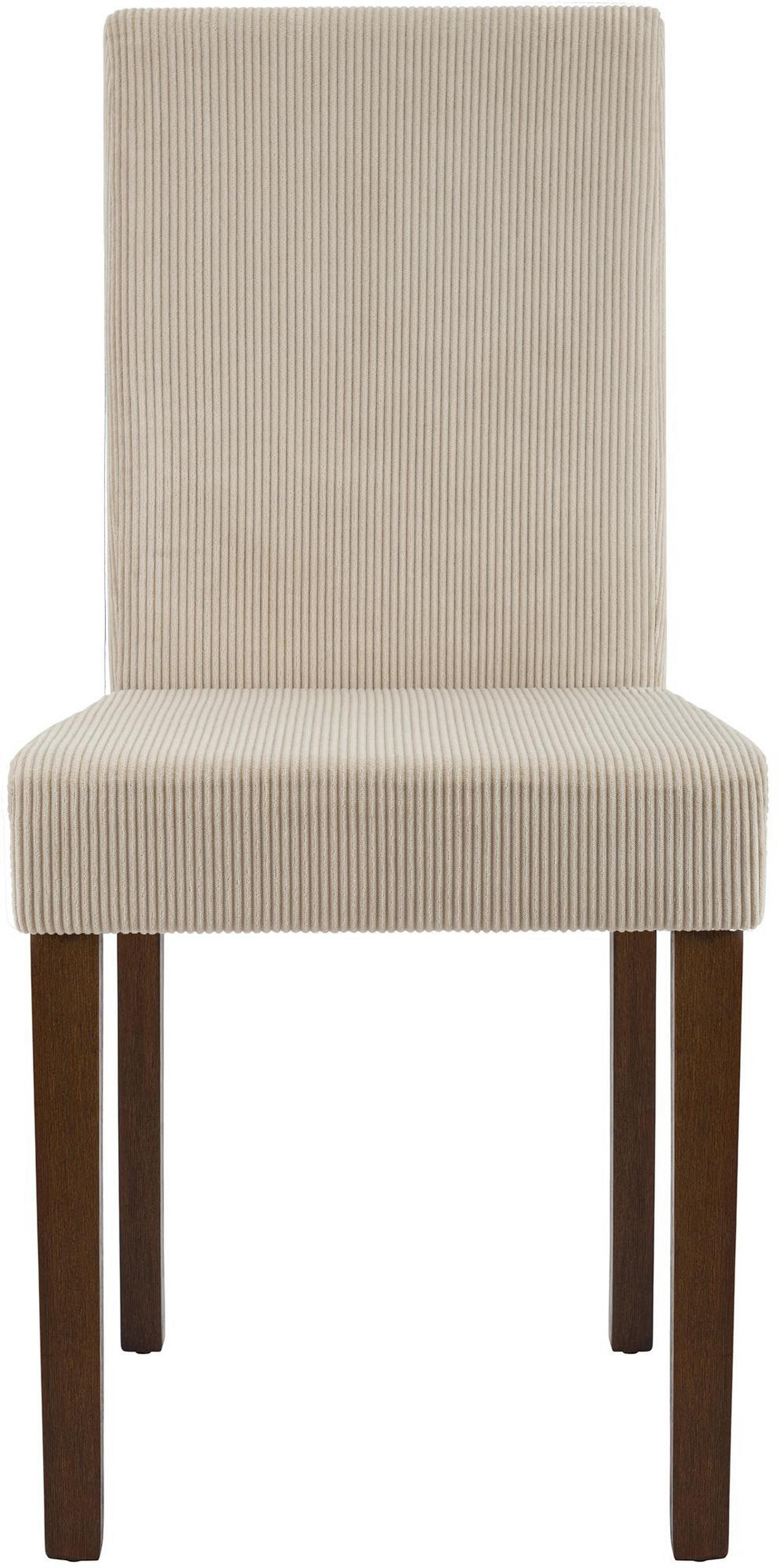 ESSZIMMERSTUHL 2er Set Dalan Cord Hellbraun Antik-Dunkel Wohnzimmerstuhl - Hellbraun, Textil (41/91/47cm) - DELUKE