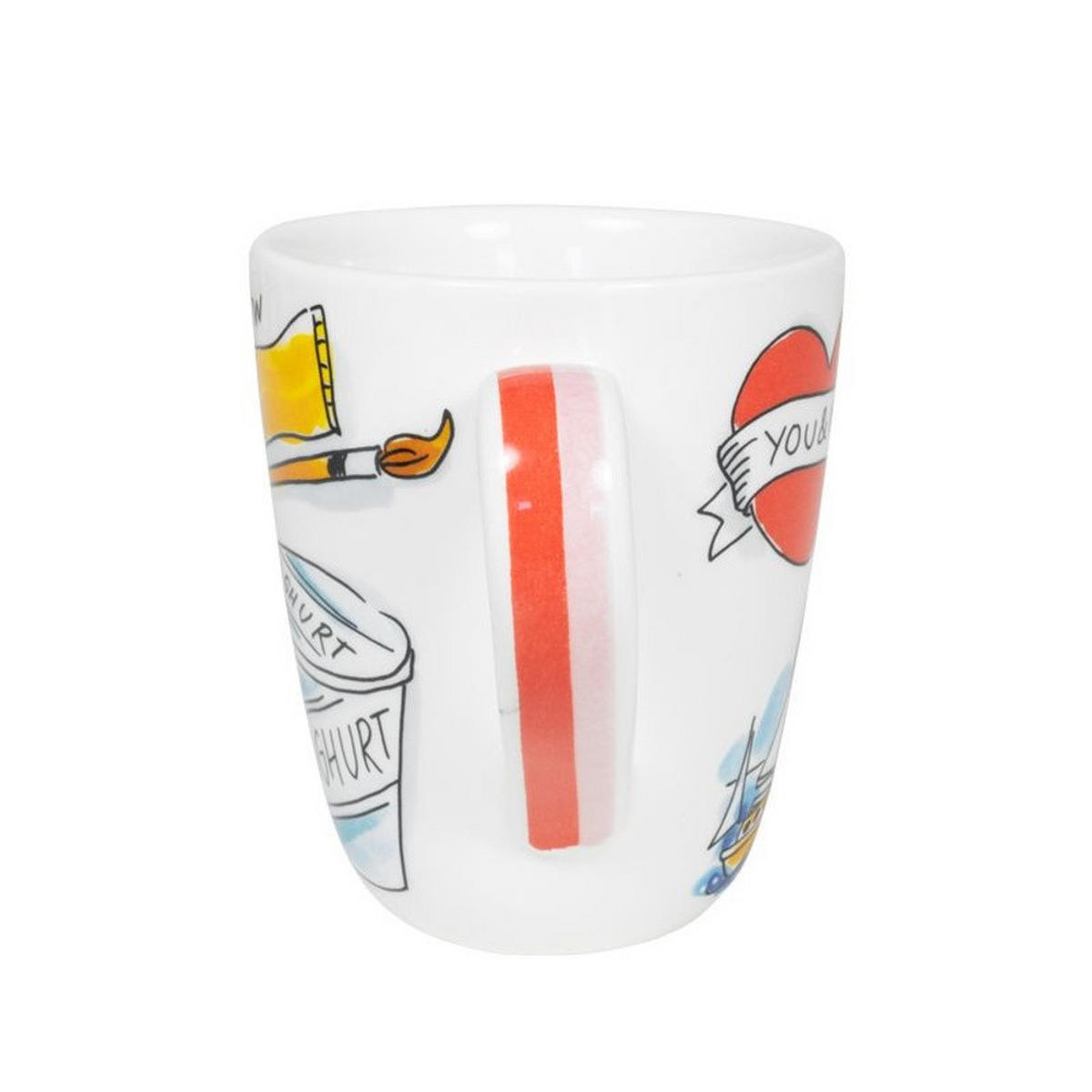 BECHER Love Letter Y in Bunt - 350 ml - Multicolor, Keramik (0.35L) - Blond Amsterdam