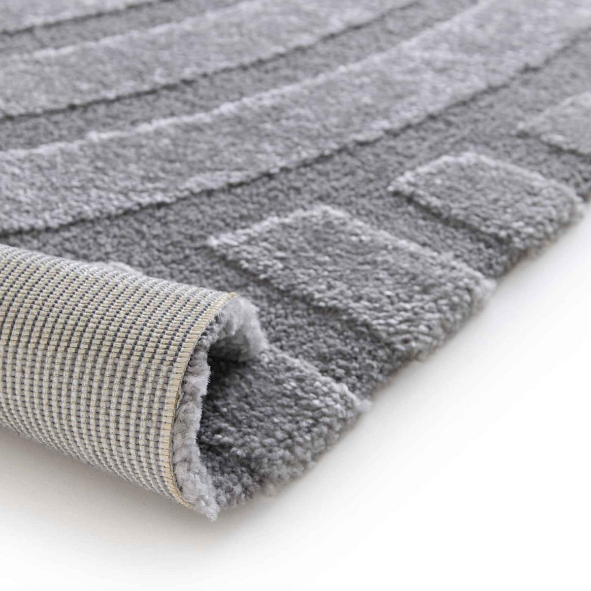 TEPPICH, Grau - Grau, Textil (160/230cm) - Oviala