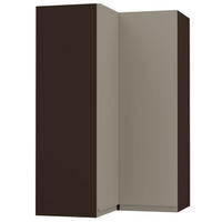 ECKHÄNGESCHRANK Avellino W14/60 Lava / Stone Grey Acryl Matt 60 / 60 / 96cm - Dunkelgrau/Grau, Holz/Holzwerkstoff (60/96/60cm) - Feldmann-Wohnen