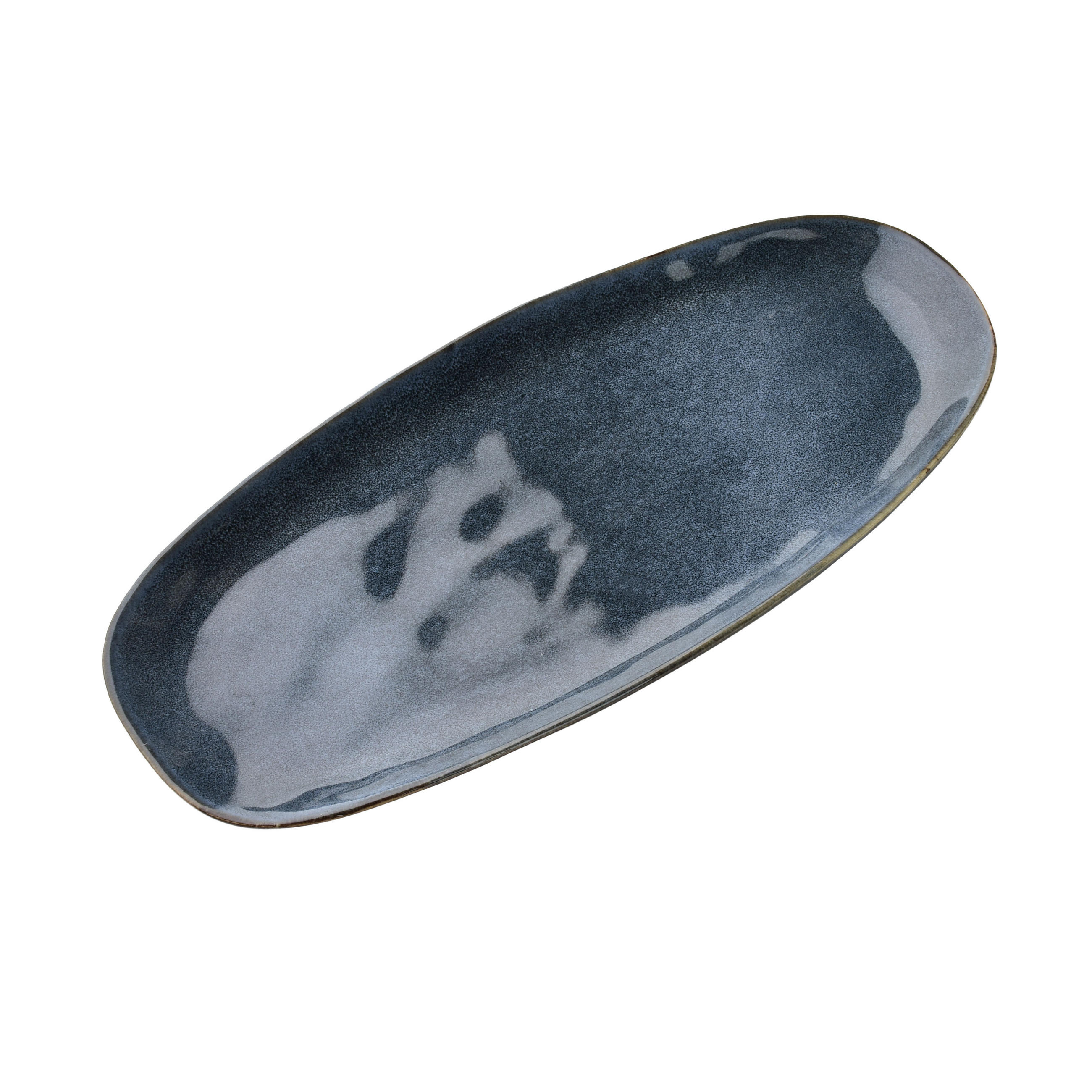 SERVIERPLATTE Basic Nature Blau 26,7x12x2,5 cm Keramik - Blau, Keramik (12/2.5/26.7cm) - Mondex