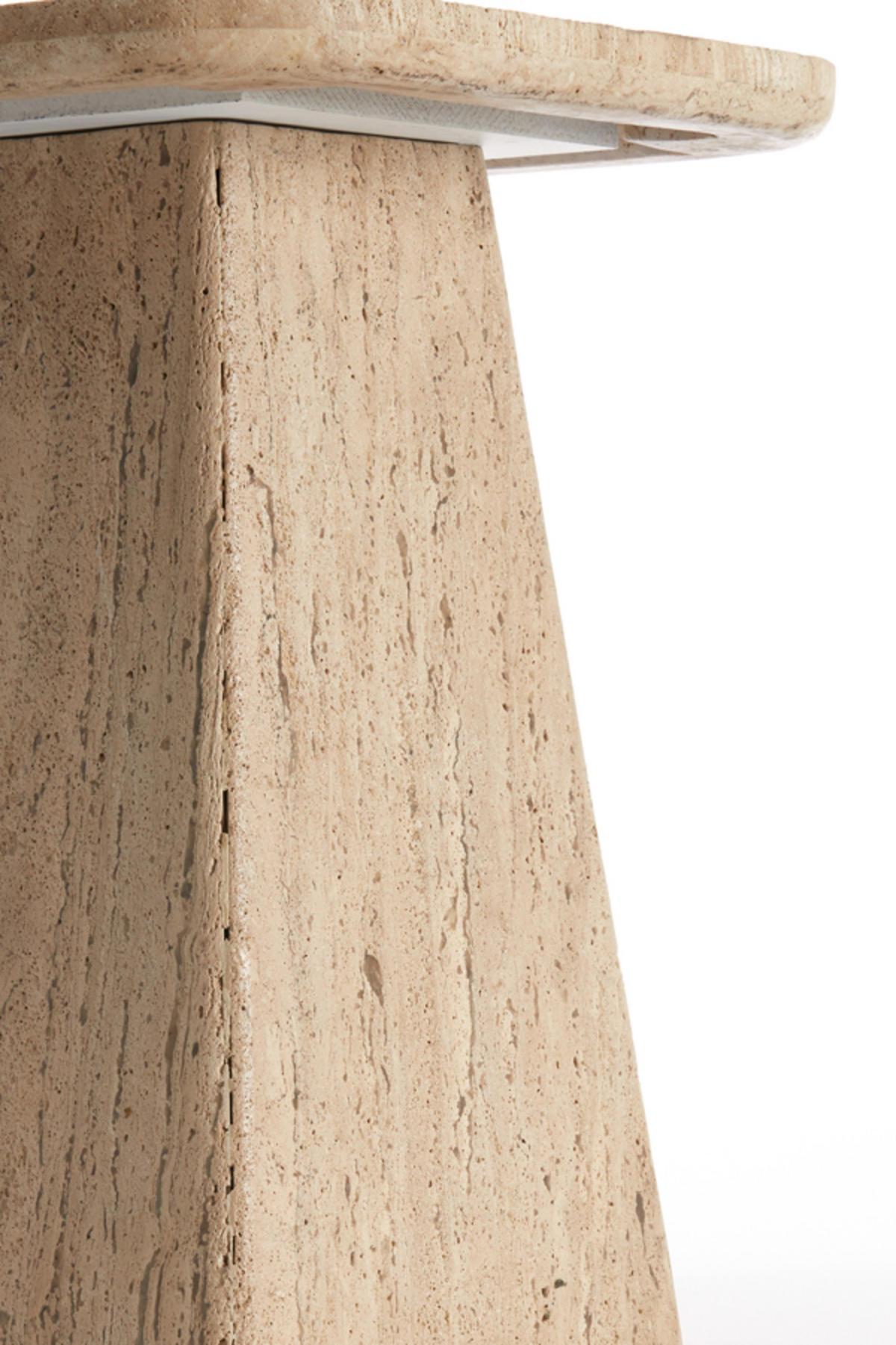BEISTELLTISCH Kepami Braun 40/40/49 cm - Braun, Stein (40/40/49cm) - Light & Living