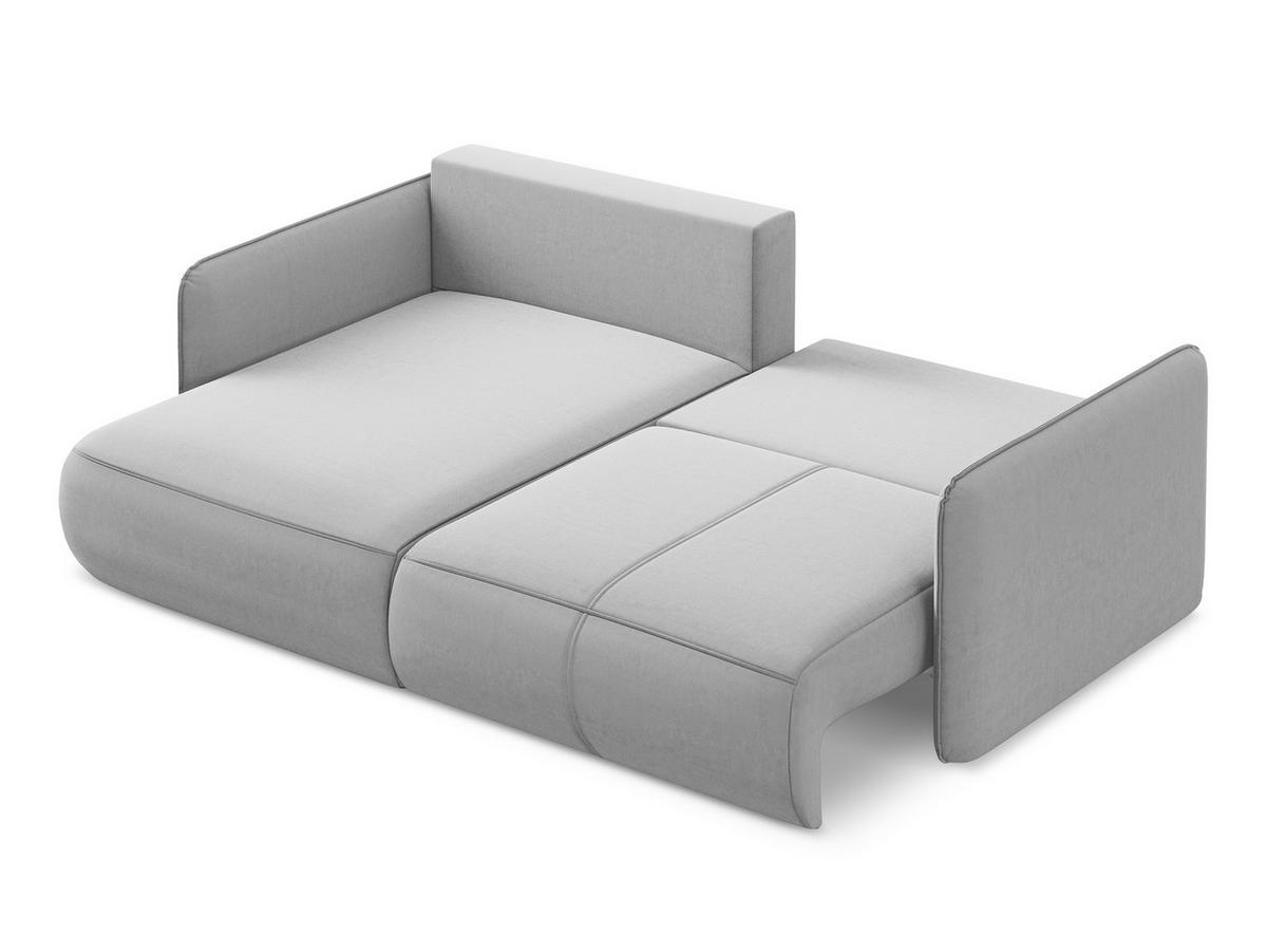 WOHNLANDSCHAFT Samt Stoff Blau - Blau/Schwarz, Kunststoff/Textil (340/82/149cm) - Makamii