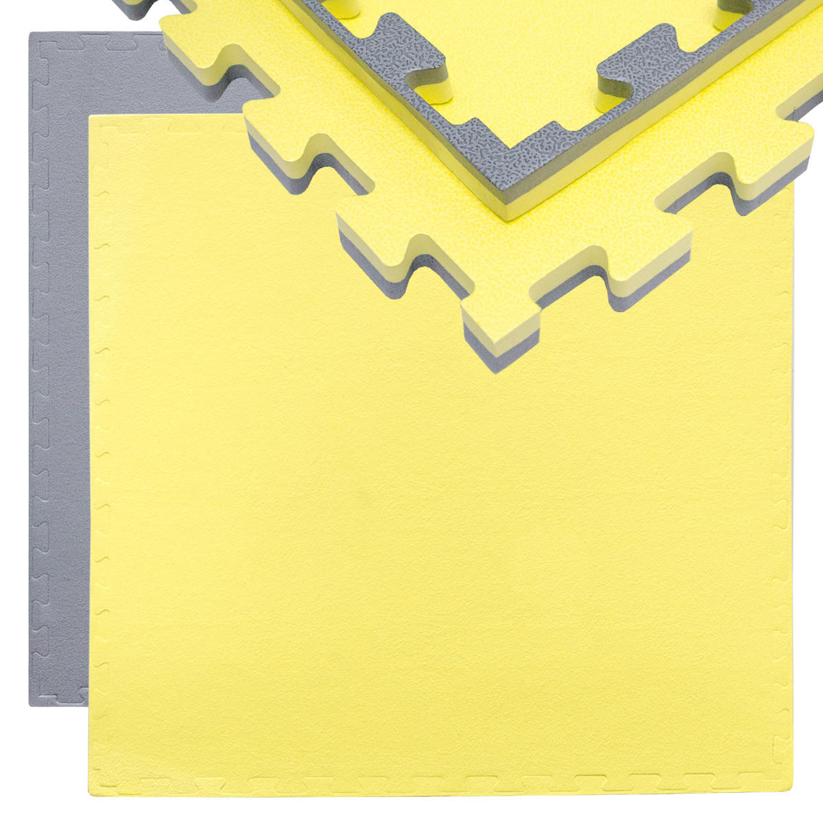 PUZZLEMATTE 90x90x2 cm, Gelb - Gelb, Kunststoff (90/90cm) - eyepower
