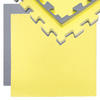 PUZZLEMATTE 90x90x2 cm, Gelb - Gelb, Kunststoff (90/90cm) - eyepower