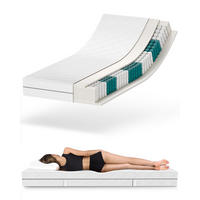 MATRATZE 120x200 mit Taschenfederkern - H2 H3 - 21 cm Höhe - 7-Zonen - Weiß, Textil (120/200cm) - Mister Sandman