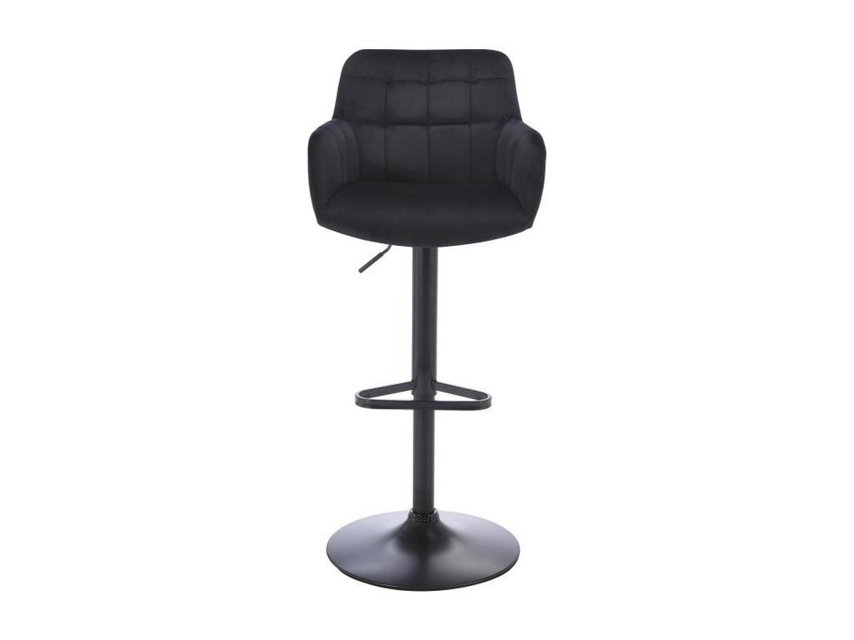 BARHOCKER 2er-Set - Samt & Metall - Höhenverstellbar - Schwarz - PEGA - Schwarz, Textil (49/113/50cm) - Pascal Morabito