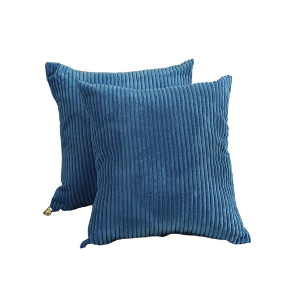 KISSENHÜLLE Plüsch Blau 45*45cm - Blau, Textil (45/45cm) - Kaket