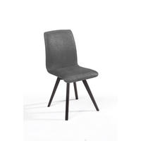 ESSZIMMERSTUHL 2er-Set Delfi 6 Buche+Microfaser Schwarz/Grau - Schwarz/Grau, Kunststoff (46/92/56cm) - 58aufmkessel