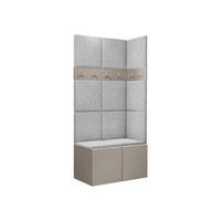 GARDEROBEN-SET Orion I - Kaschmir/Hellgrau, Holzwerkstoff/Kunststoff (84/186/46cm) - MIRJAN24