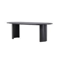 ESSTISCH GRUNDSUND Schwarz 100x200x75 cm - Schwarz, Holzwerkstoff (200/100/75cm) - FURNLUX