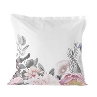 KISSENBEZUG delicate bouquet 80x80 cm mehrfarbig - Multicolor, Textil (80/80cm) - Happy Friday