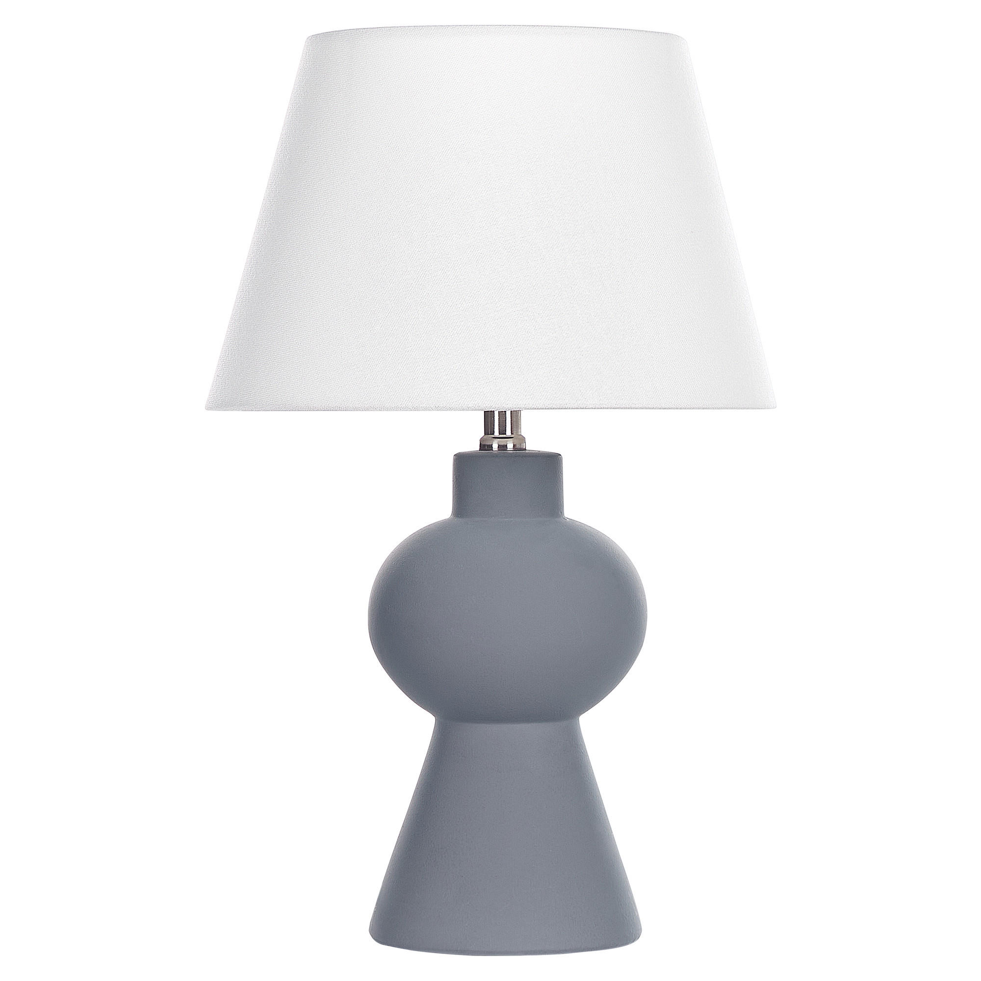 TISCHLAMPE Fabilos 30/30/48 cm - Grau, Keramik (30/30/48cm) - Beliani