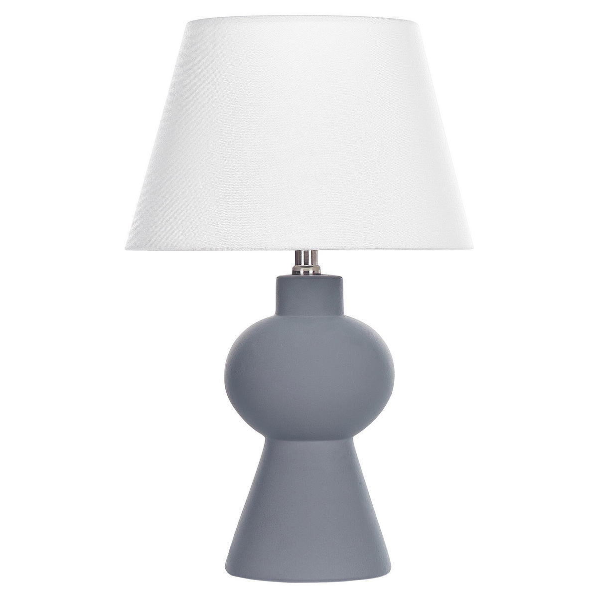 TISCHLAMPE Fabilos 30/30/48 cm - Grau, Keramik (30/30/48cm) - Beliani