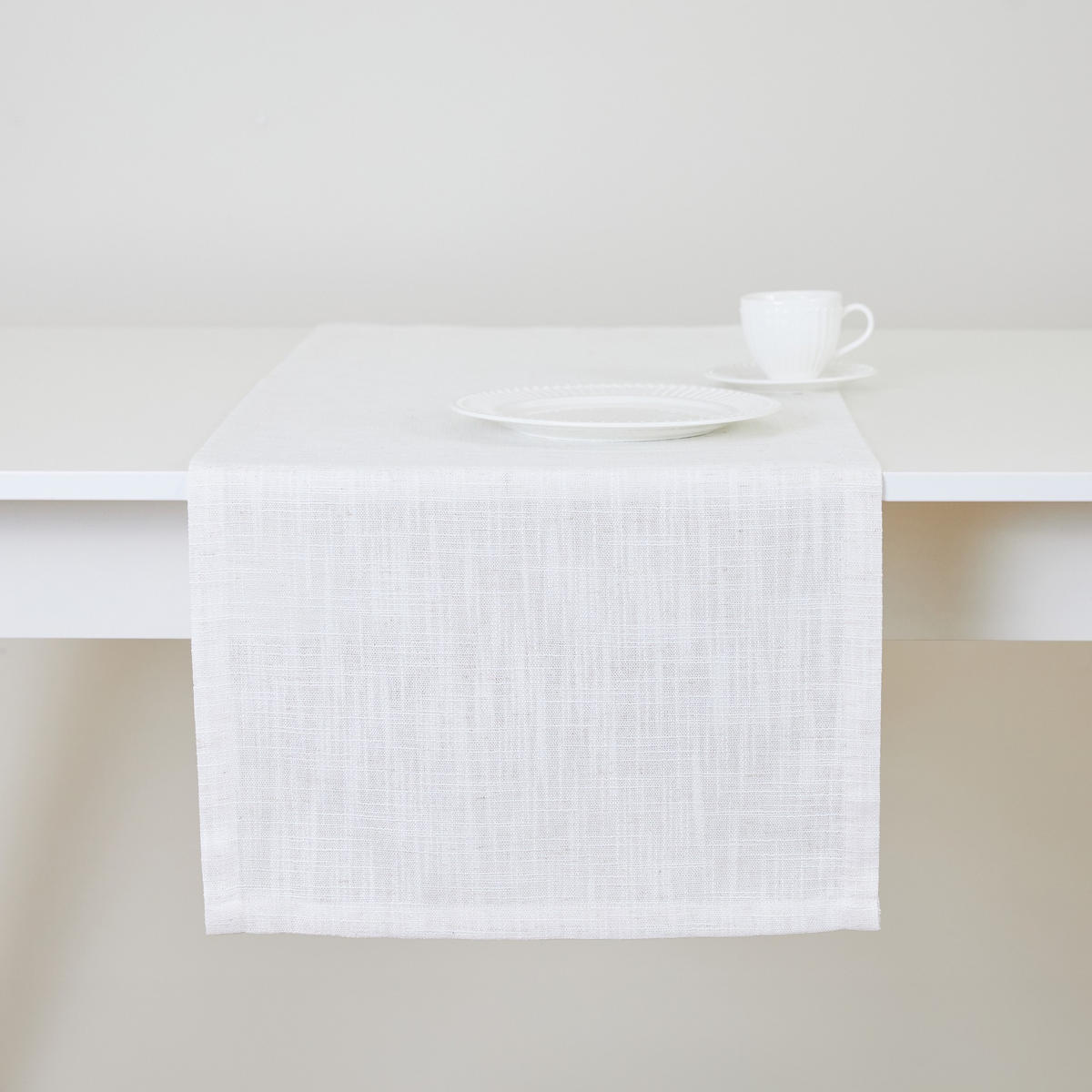 TISCHLÄUFER Clifden - Ecru, Textil (180/40/1cm) - home&you