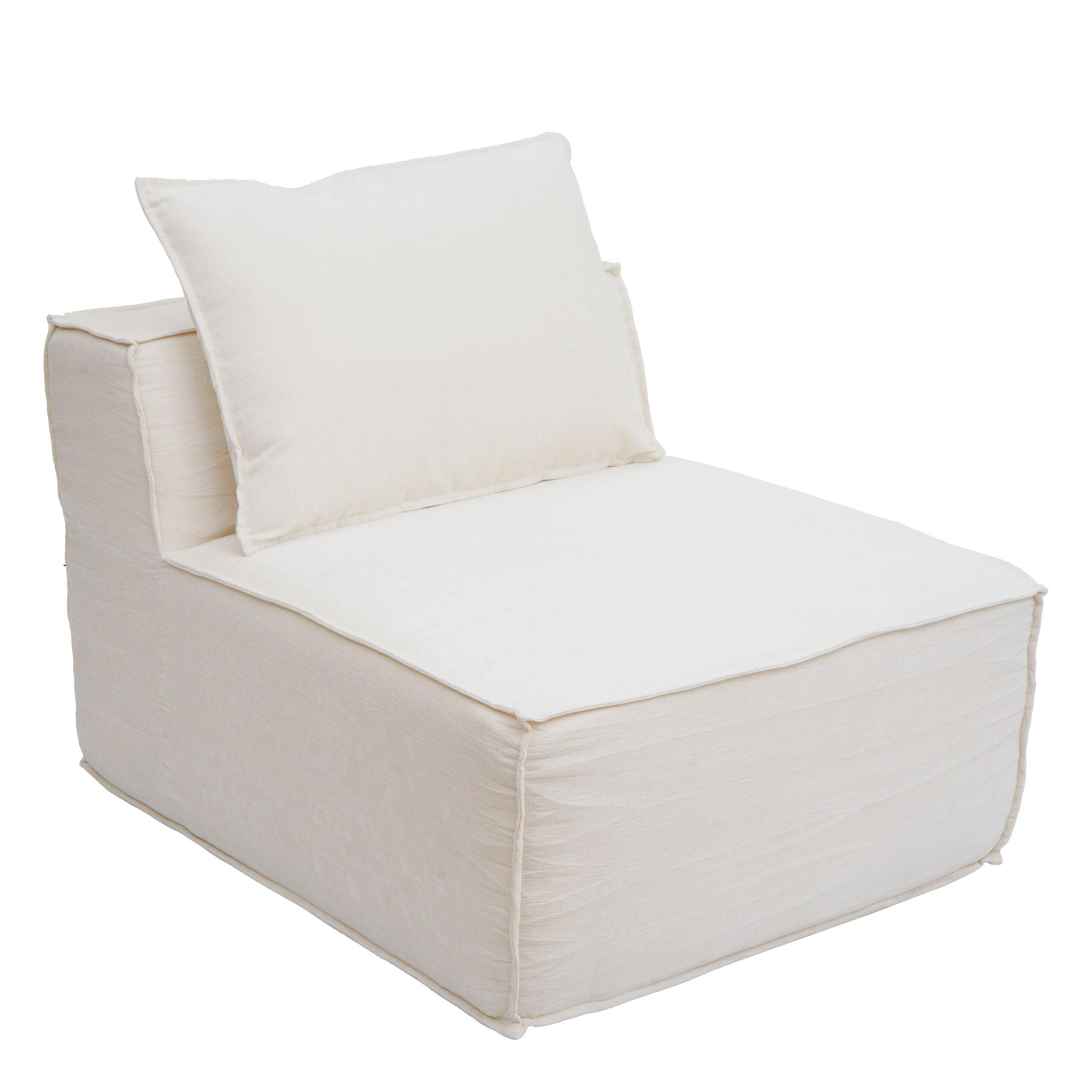 SESSEL Cremeweiß - Weiß, Textil (75/63/97cm) - MCW