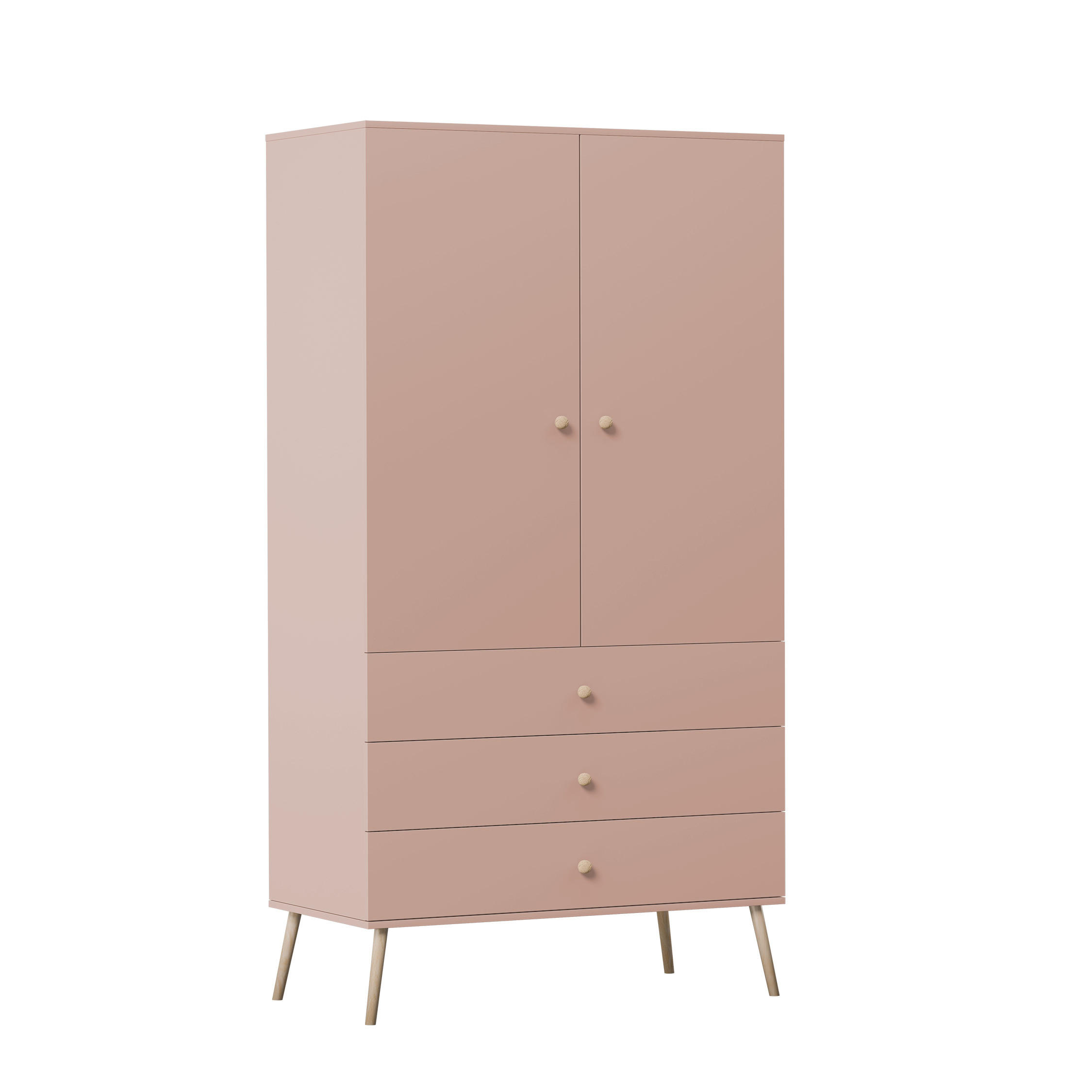 Idohome Drehtürenschrank Rosa 100x202x52 cm