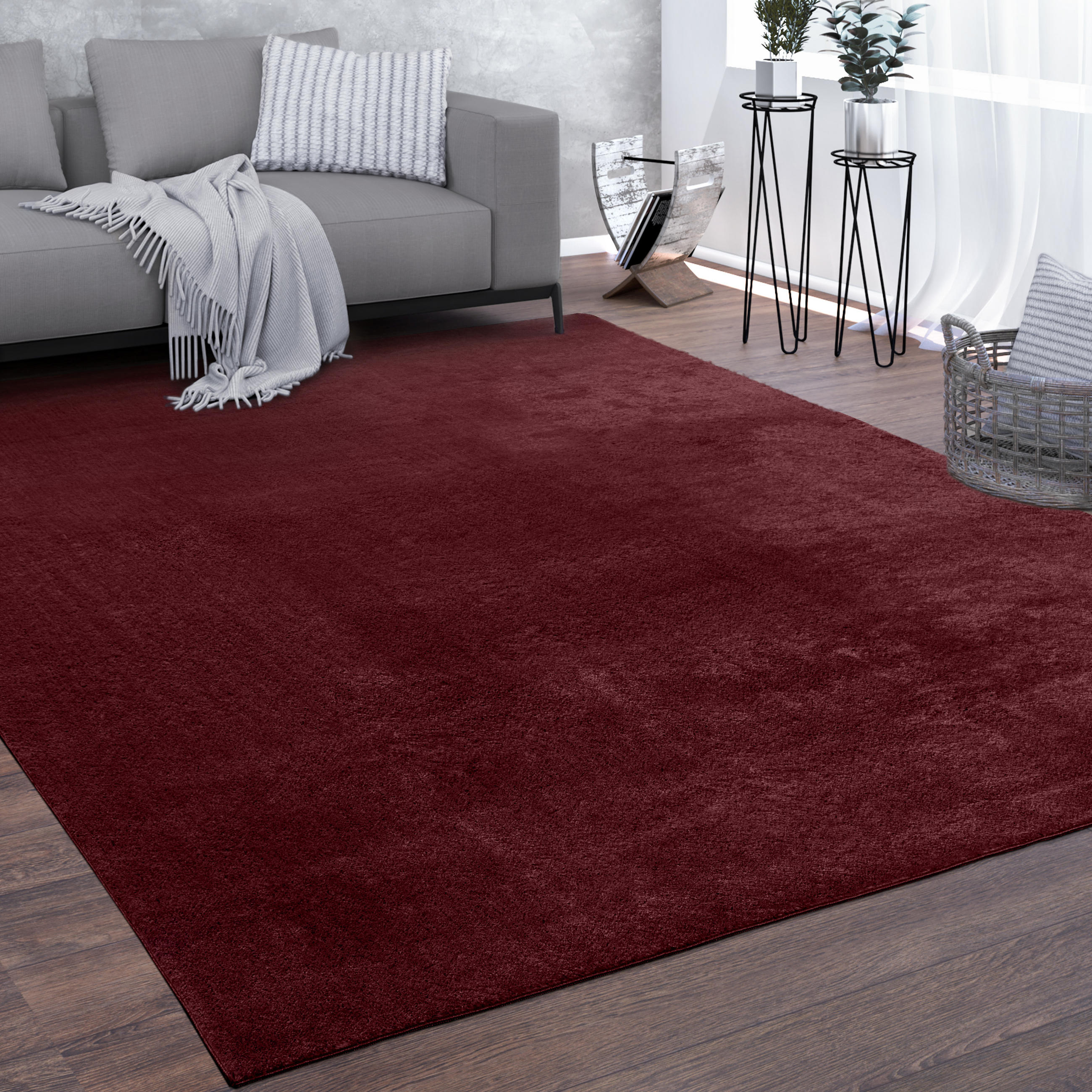 KURZFLORTEPPICH 100/200 cm Cadiz 630 - Rot, Textil (100/200cm) - Paco Home