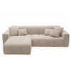 ECKSOFA Nork Beige Links - Beige, Holz/Textil (180/265cm) - Graingold