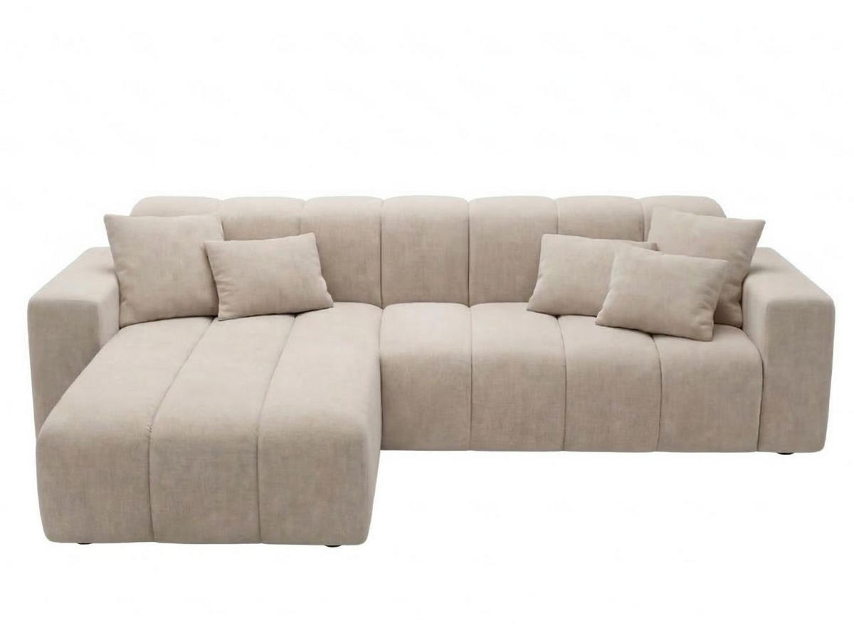ECKSOFA Nork Beige Links - Beige, Holz/Textil (180/265cm) - Graingold
