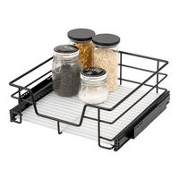 TELESKOPSCHUBLADE, schwarz, Metall - Schwarz, Metall (47/14/44cm) - bremermann