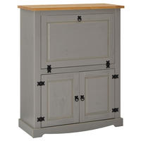 WEINSCHRANK TEQUILA - Braun/Grau, Holz (98/121/40cm) - IDIMEX