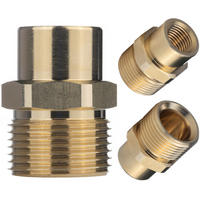 ADAPTER M22-1/4, M22x1,5 mm Außengewinde auf 1/4" Innengewinde, Stift 14 mm, Messing - Multicolor, Kunststoff/Metall (10/10/10cm)