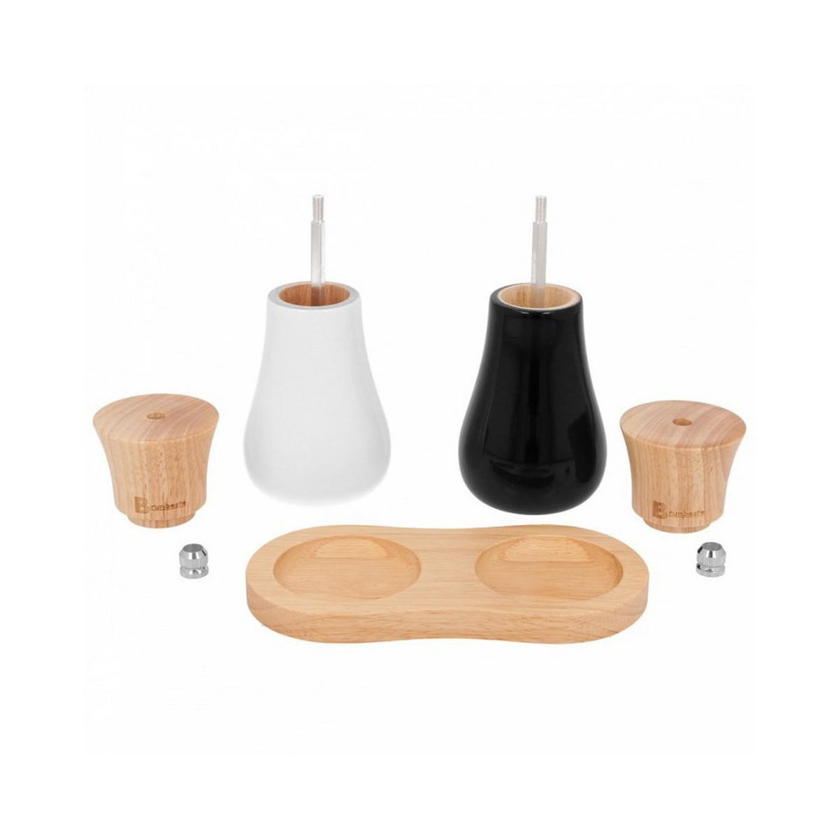 GEWÜRZMÜHLE Schwarz 6.2/6.2/14 cm 32043 - Schwarz, Holz (6.2/14/6.2cm) - Klausberg 