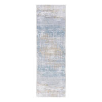 TEPPICH Long Island Blu Atlantic 80/250 cm - Blau, Textil (80/250cm) - Louis De Poortere