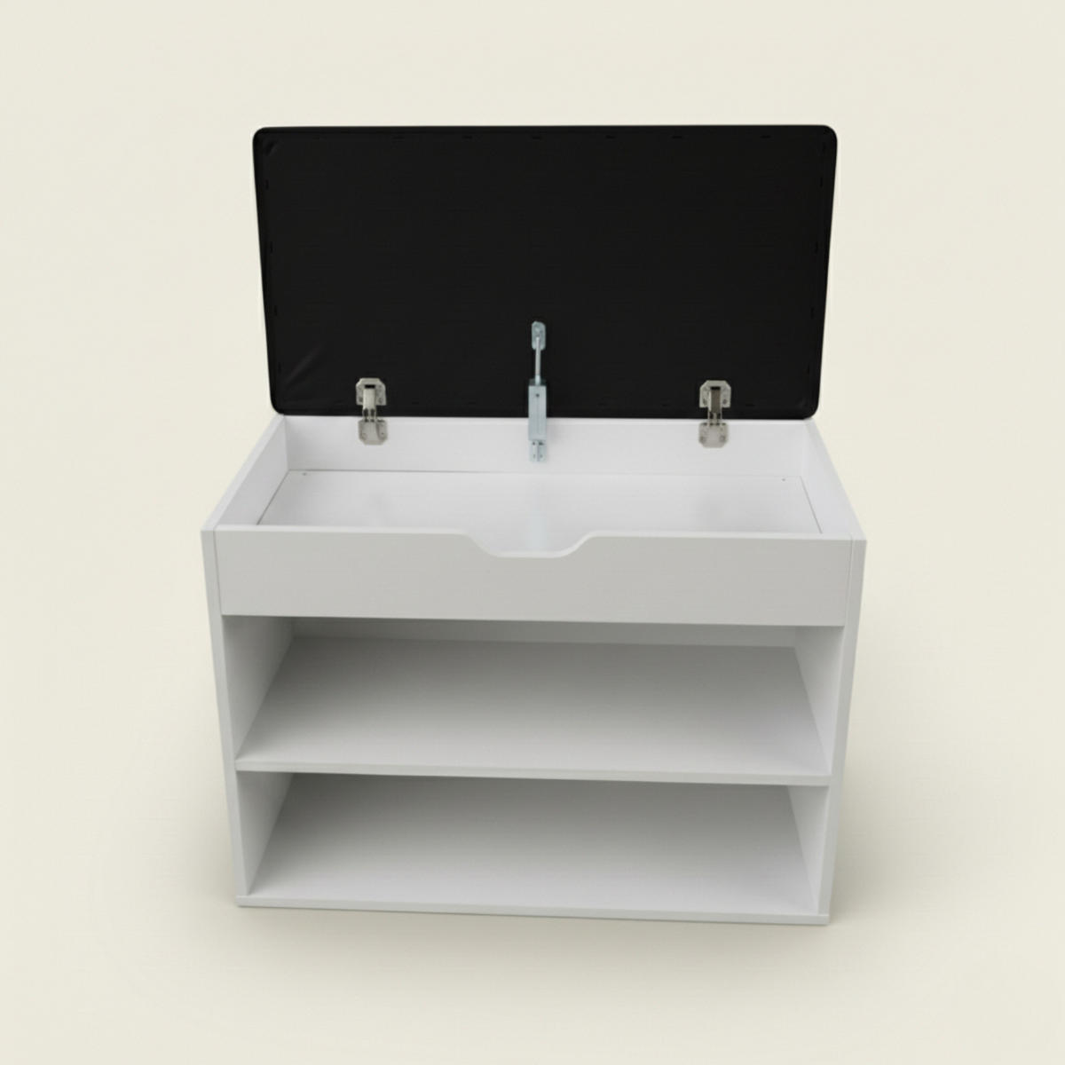 SCHUHREGAL Vault 60/30/47 cm - Weiß, Holzwerkstoff (30/47/60cm) - BOXIMO