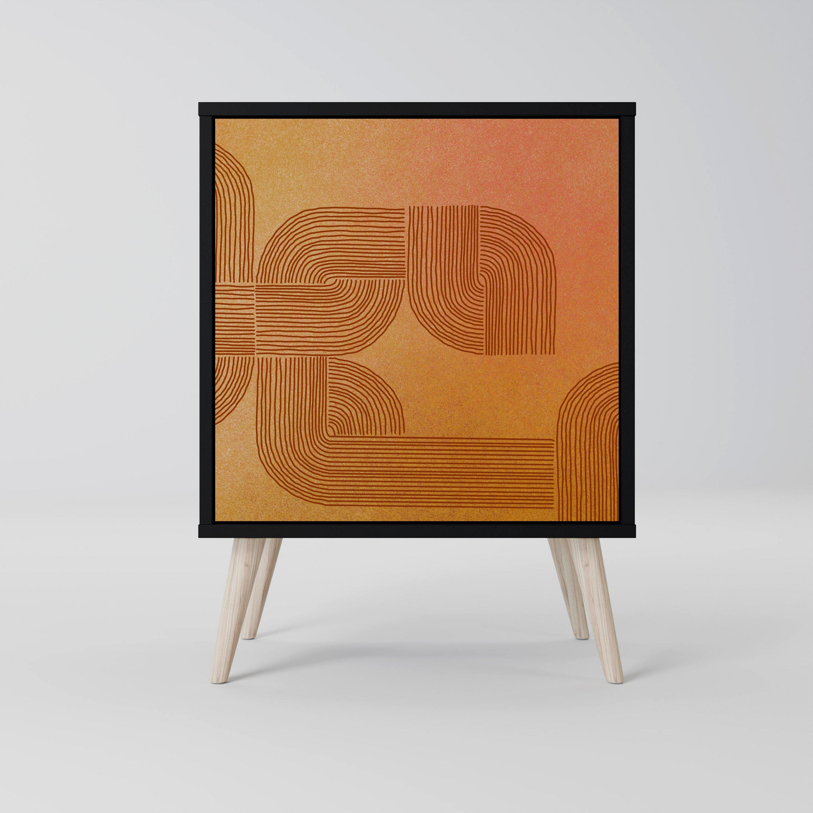 SpaceRebels Sideboard Schwarz 57.5x77.5x42 cm