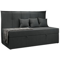 BOXBETT BANCO 90/200 Dunkelgrau Struktur - H3 - Dunkelgrau, Holz/Textil (90/200cm) - MKS